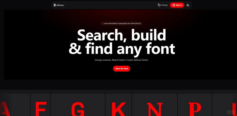 drFonts  →  AI字体生成器 🔤