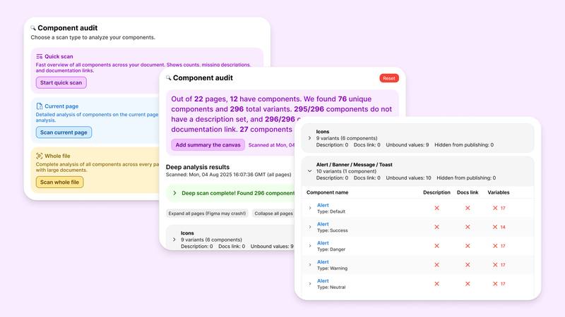 Design system component audit and linting：Figma审计神器