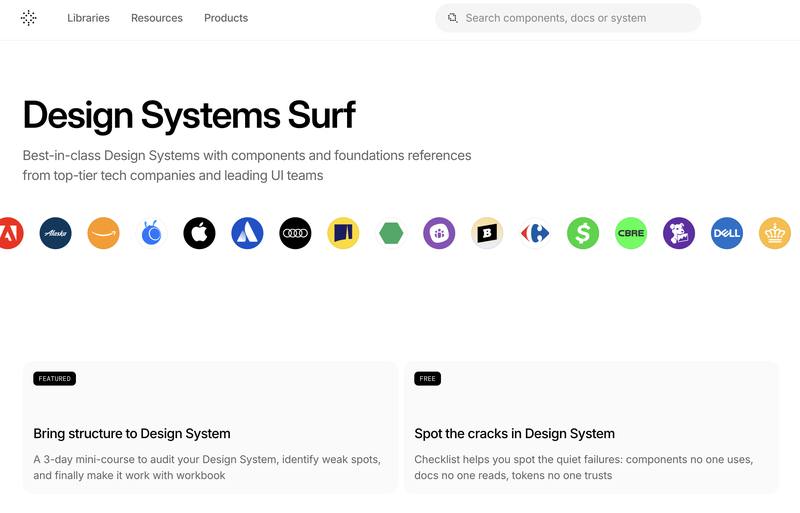 Design Systems Surf：一个专为设计师打造的「系统化灵感」工具箱 🧰