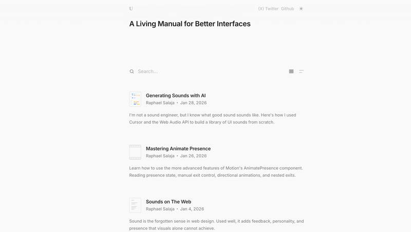UserInterface.Wiki：UED 团队的 UI/UX 实战知识充电站 📚