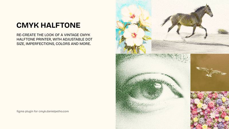 CMYK HALFTONE：Figma 复古印刷半色调效果插件
