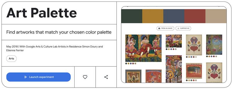 Art Palette：谷歌艺术实验色彩配色工具