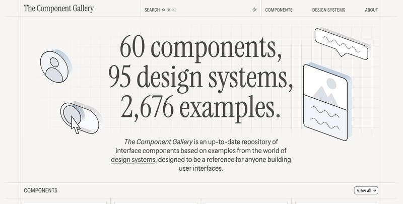The Component Gallery：设计系统组件库 🧩