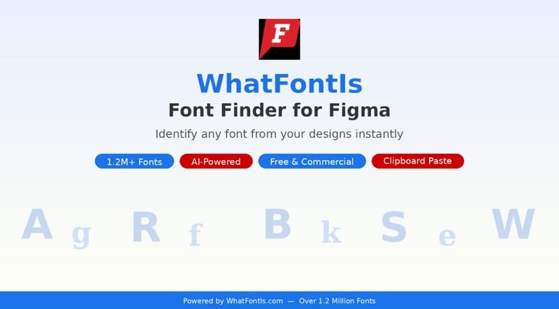 WhatFontIs Font Finder：Figma 字体识别插件 🔤