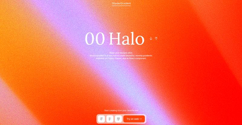 Shader Gradient：动态磨砂渐变背景神器 ✨