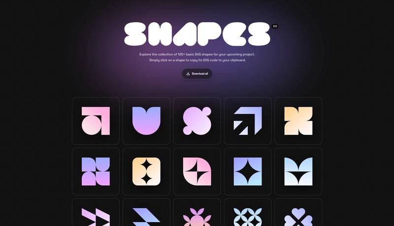 Shapes：背景图形神器 🔷