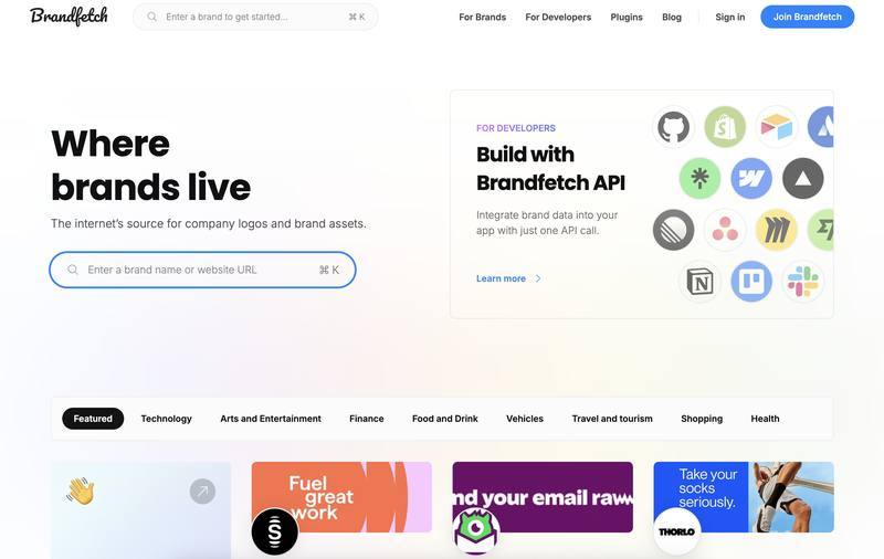 Brandfetch：品牌资产扒皮器